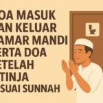 Ilustrasi Doa Masuk dan Keluar Kamar Mandi Serta Doa Setelah Istinja