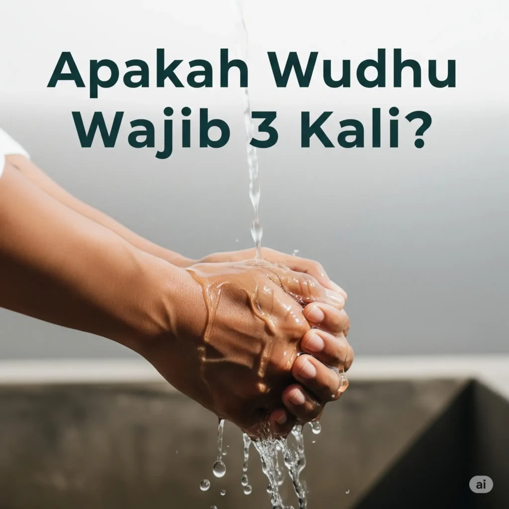 Apakah Wudhu Wajib 3 Kali?