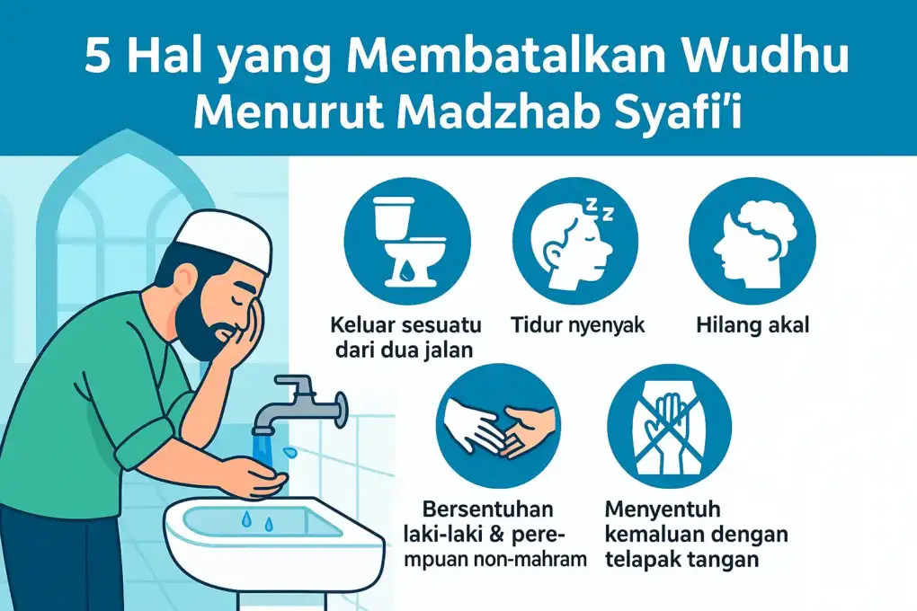 5 Perkara yang Membatalkan Wudhu