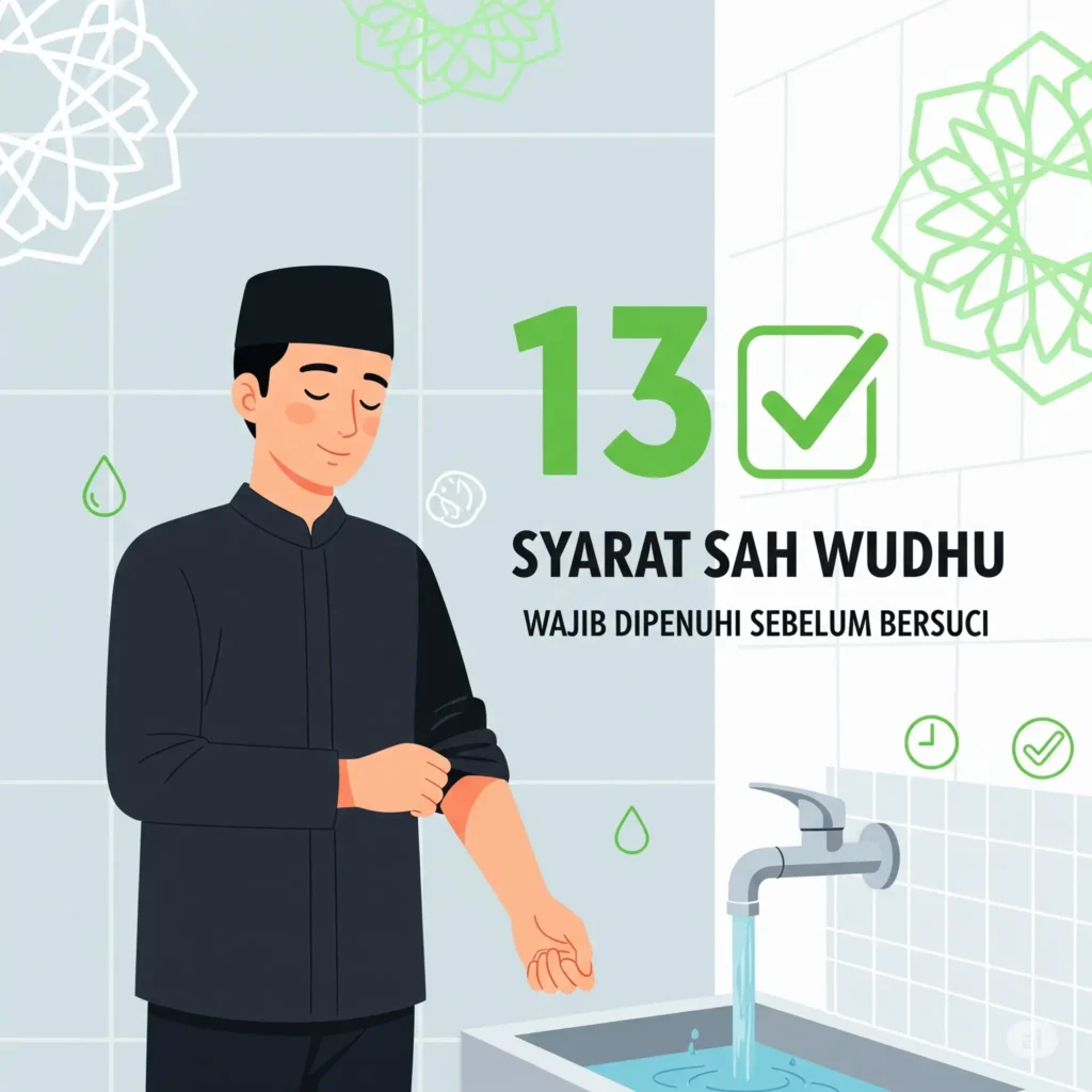 13 Syarat Sah Wudhu yang Harus Terpenuhi Sebelum Bersuci