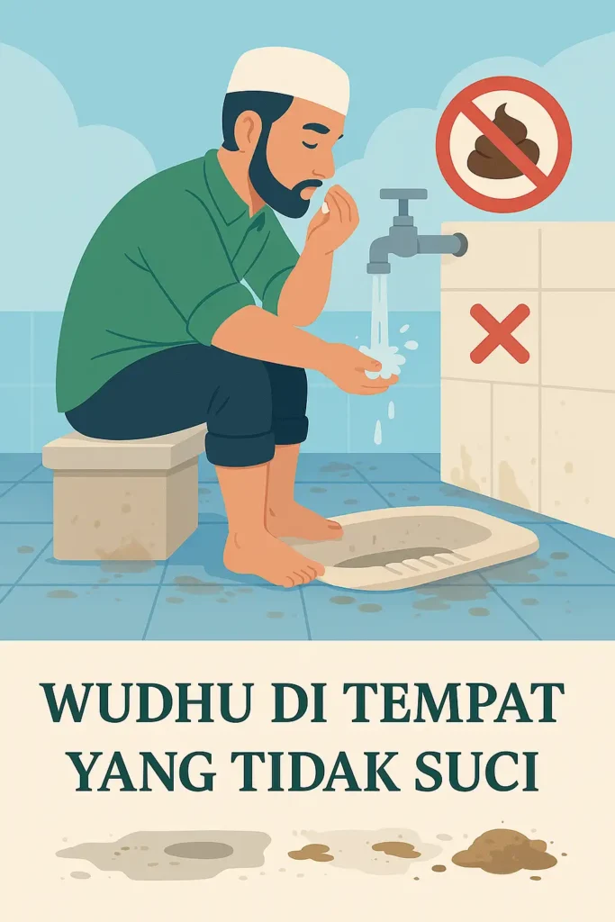 Apakah wudhu di toilet makruh?