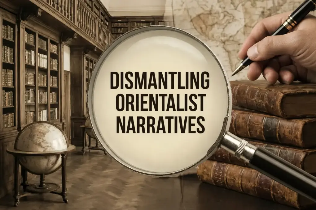 History of Tasawuf: Is It Truly the Core of Maqam Ihsan? 2 Illustration representing the critical study of orientalist narratives in Islamic history and scholarship.