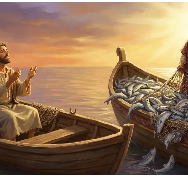 Home 5 Ilustrasi perbandingan nelayan mukmin yang sabar berdoa dengan jala kosong dan nelayan kafir yang mendapat istidraj dengan jala penuh ikan.