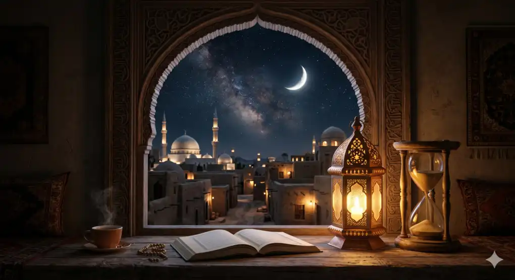 Bulan yang terbenam di sepertiga malam merupakan salah satu penanda penting dalam waktu pelaksanaan shalat Isya.